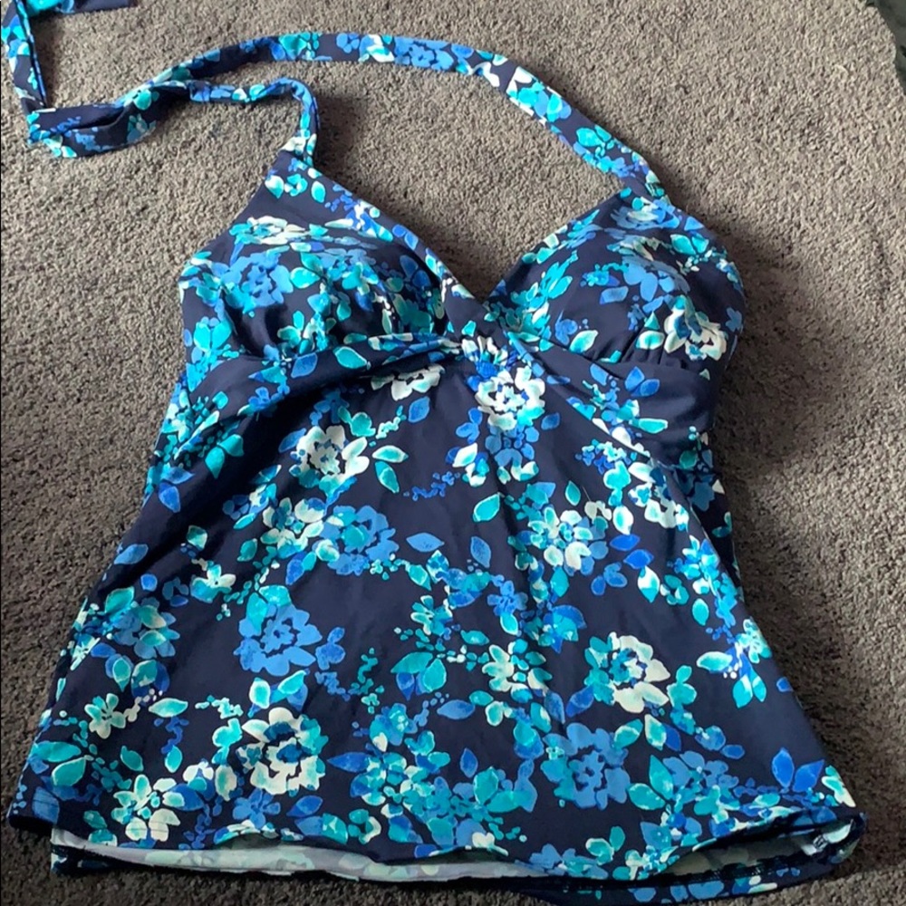 blue swim suit
